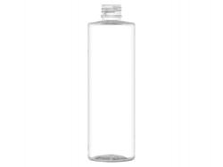 8 oz. Clear 24-410 PET (BPA Free) Plastic Cylinder Round Bottle-FM Sprayer or 1.2 CC Pump (Surplus)