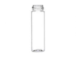 7 oz. (210 ml) Clear 43 MM Cylinder Round PET (BPA Free) Plastic Bottle