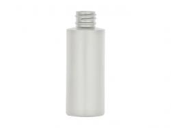 2 oz. Gray Light 20-10 Cylinder Round Slightly Squeezable HDPE Opaque Plastic Bottle w/ Dispensing Cap (Surplus))