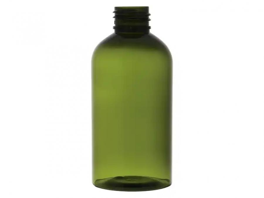 5 oz. Green Autumn 24-410 Boston Round Plastic Translucent PET Bottle