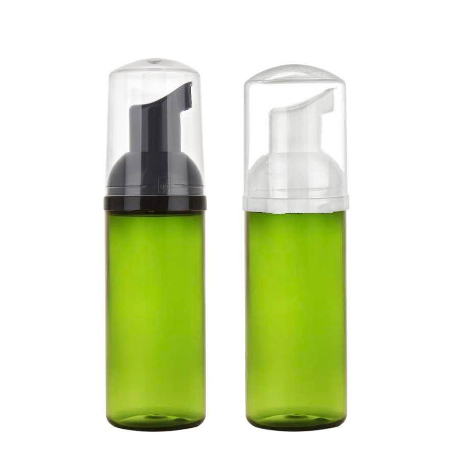 1.67 oz. Green PET Cylinder Round (50ml) Plastic 30MM Bottle-Foamer
