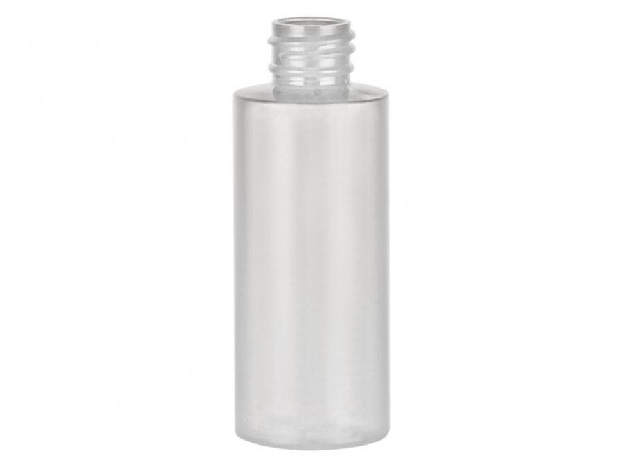 2 oz. Natural 20-410 Cylinder Round Slightly Squeezable HDPE Semi-Opaque Plastic Bottle