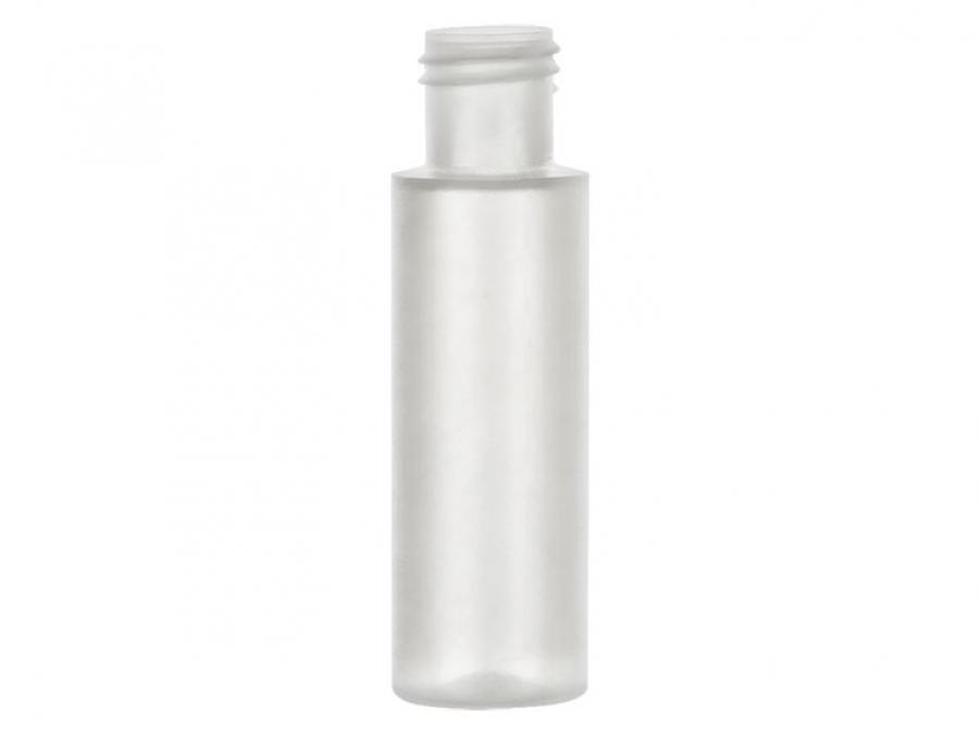 .5 oz. (1/2 oz) Natural 15-415 Cylinder Round LDPE Semi-Opaque Plastic Squeezable Bottle-Wh Plug .040 Orif-Blue Over Cap
