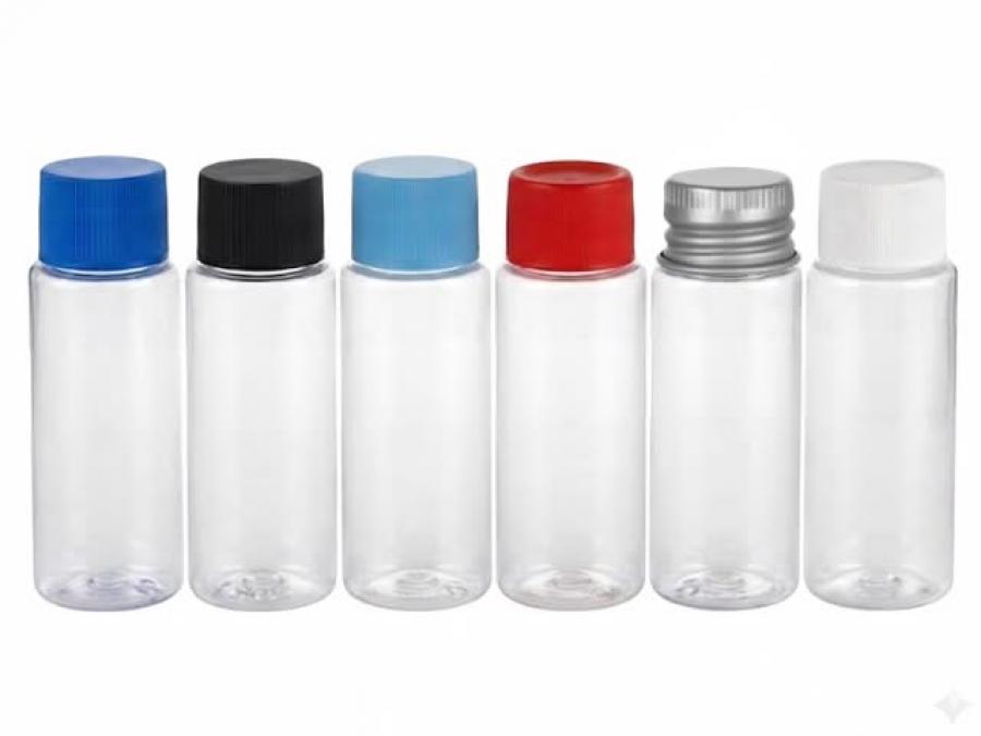 1 oz. Natural 20-410 Cylinder Round Squeezable LDPE Semi-Opaque Plastic Bottle-CT Cap