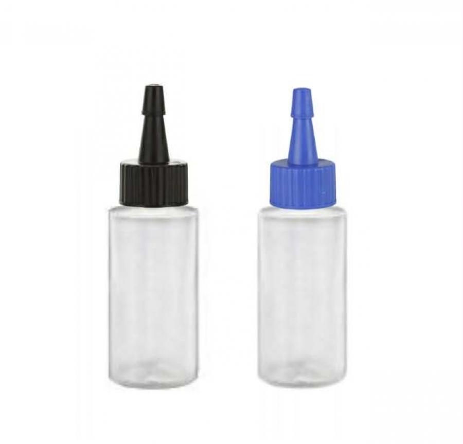 1 oz. Natural 20-410 Cylinder Round Squeezable LDPE Semi-Opaque Plastic Bottle-Yorker Cap
