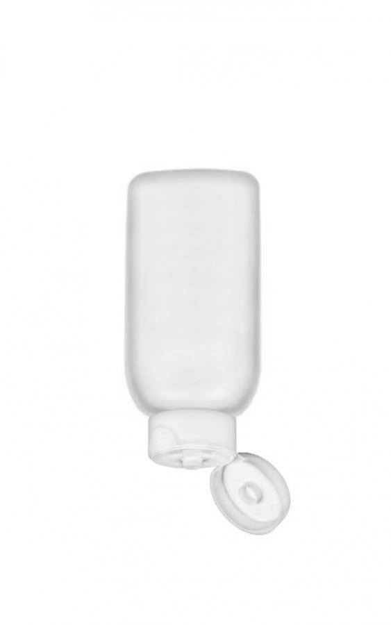 2 oz. Natural HDPE Semi-Opaque Tottle HDPE 22-400 Squeezable Plastic Bottle-1.5 in. White Flip Top (Stock) Cap-.250 in. Orif