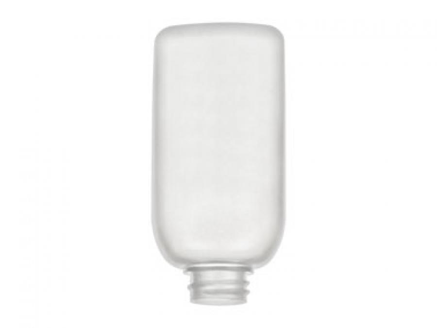 2 oz. Natural HDPE Semi-Opaque Tottle HDPE 22-400 Squeezable Plastic Bottle-1.5 in. Blk-Wh Flip Top (Stock) Cap-.250 in. Orif