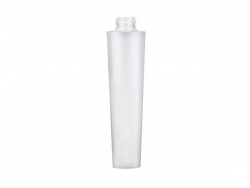 3.33 oz. Natural 22-410 Semi-Opaque Plastic 100 ml Tottle Bottle with Copper Empress Style Dispensing Cap (2 pc)