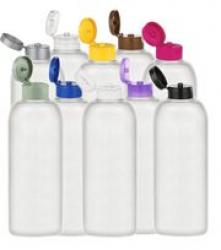 4 oz. Natural HDPE Semi-Opaque Tottle HDPE 22-400 Squeezable Plastic Bottle-Colored 1.5 in. Dispensing Cap