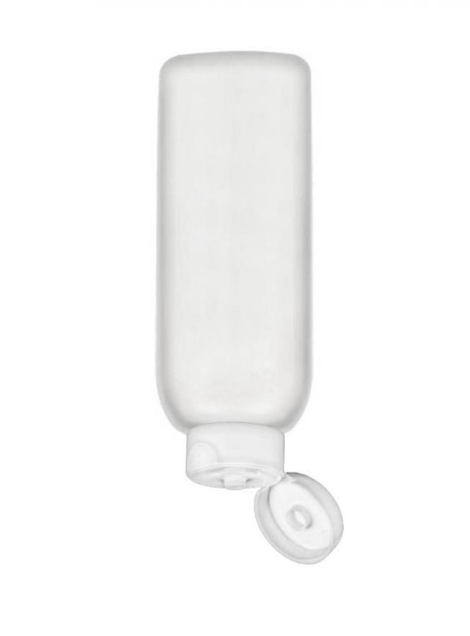 4 oz. Natural HDPE Semi-Opaque Tottle HDPE 22-400 Squeezable Plastic Bottle-1.5 in. White Dispensing Cap-.250 Orif