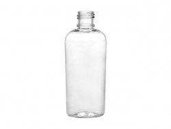 1 oz. Clear 15-415 Cosmo PET (BPA Free) Oval Plastic Bottle (Stock Item)