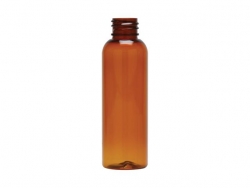 2 oz. Amber 20-410 PET (BPA Free) Bullet Round Plastic Bottle
