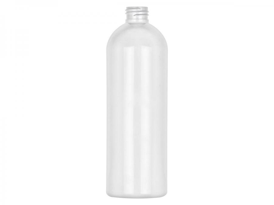16 oz. White PET Bullet Round 24-410 Opaque Plastic Bottle (Silgan)