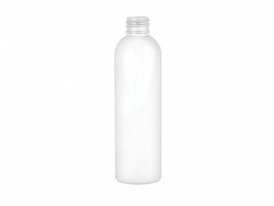 4 oz. White 20-410 Opaque Shiny PET Plastic Round Bullet Bottle W/ Lotion Pump or Fine Mist Sprayer-Stock