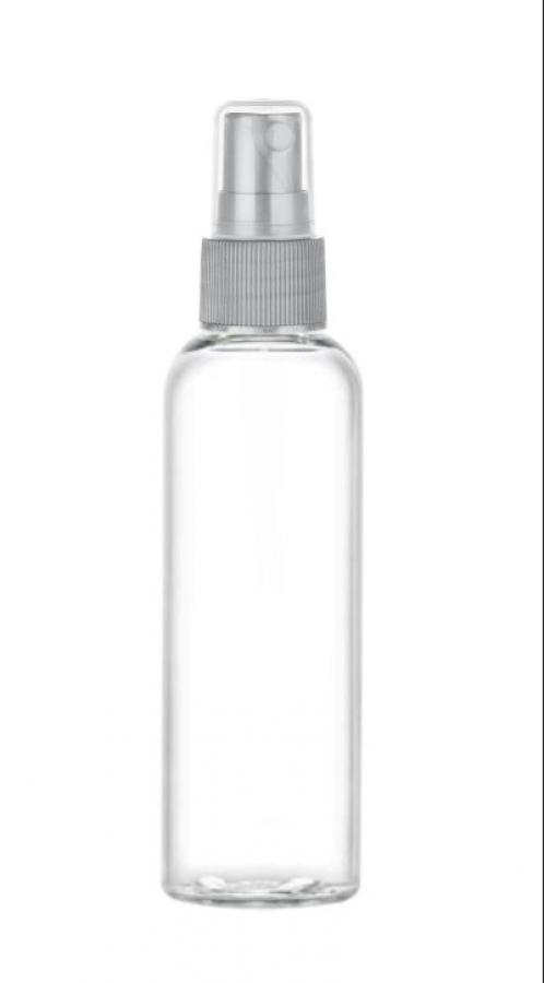 2 oz. Clear 20-410 PET (BPA Free) Plastic Bullet Round Bottle-FM Sprayer (King)