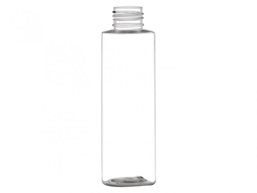 4 oz. Clear 24-410 PET (BPA Free) Plastic Cylinder Round Bottle