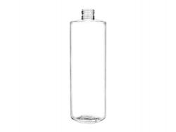 16 oz. Clear Cylinder Round 24-410 PET Plastic (BPA FREE) Bottle (Stock)
