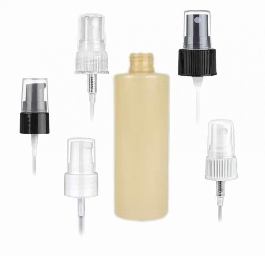 3 oz. Yellow Cylinder Round Squeezable 20-410 PET Opaque Plastic Bottle-Treatment Pump or Sprayer (Stock)