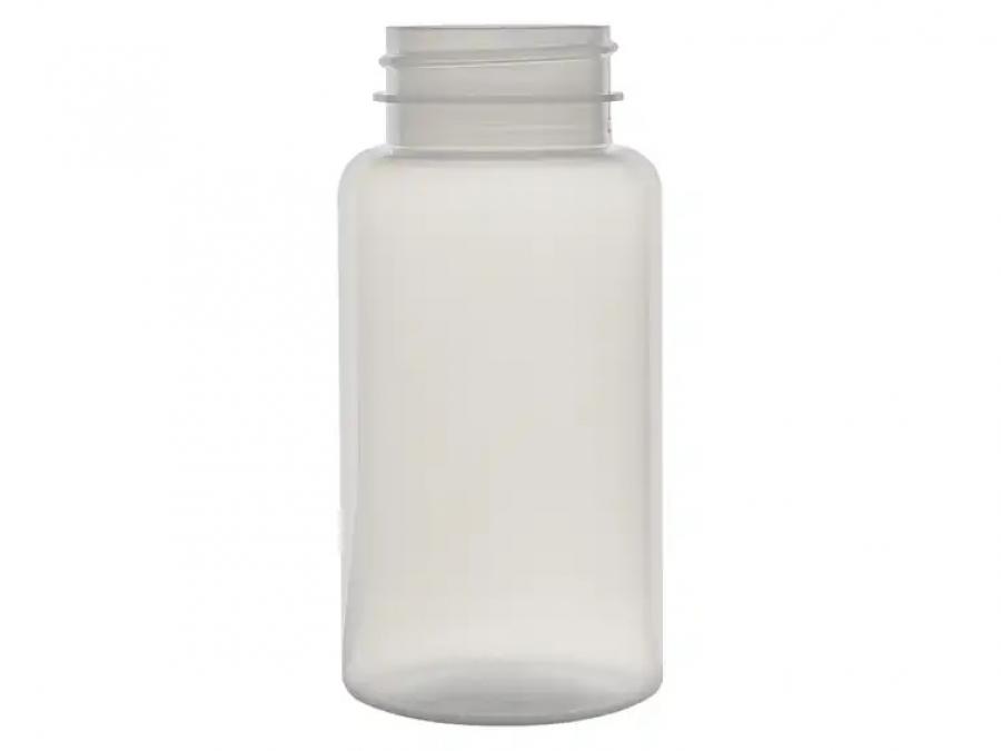 5 oz. Frosted Pearl (150 cc) 38-400 PET Round Plastic Packer Bottle