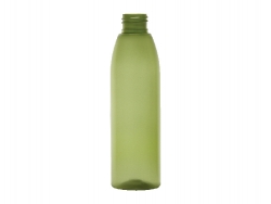 6 oz. Green Autumn Frosted Tapered Bullet (Evolution) Round 24-410 PET Semi-Translucent BPA FREE Plastic Bottle (Surplus)