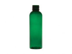 2 oz. Green 20-410 Semi-Translucent PET (BPA Free) Plastic Round Bullet Bottle (Stock Item)