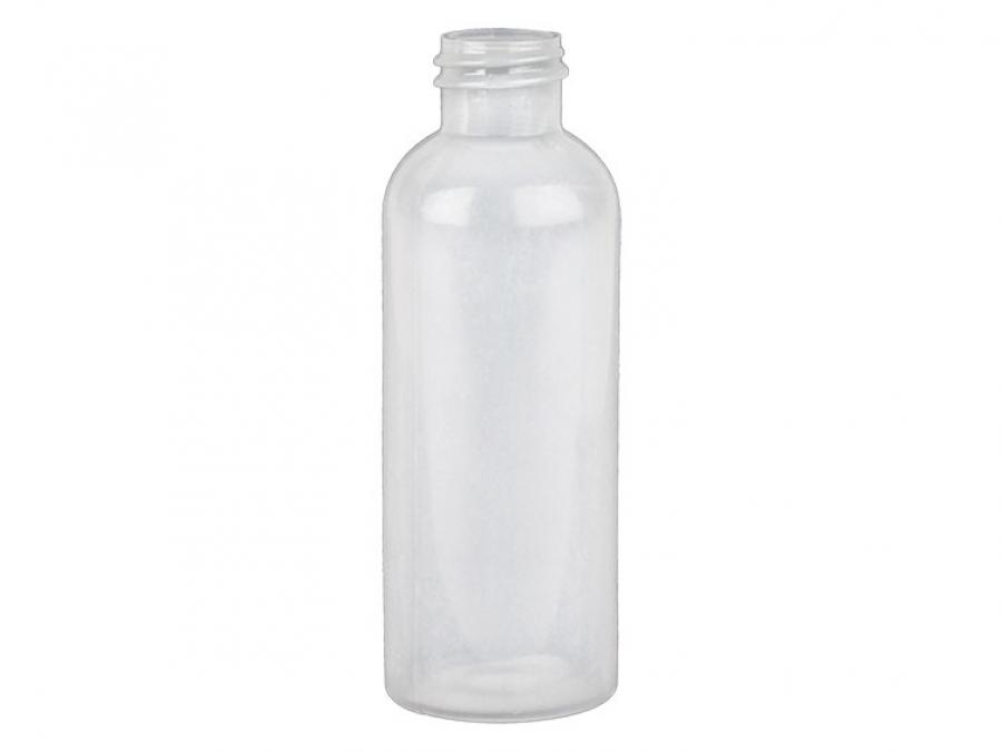 2 oz. Natural Bullet Round 20-410 HDPE Semi-Opaque Plastic Bottle