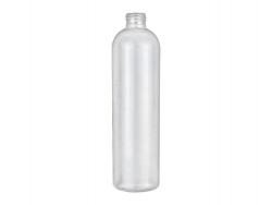 12 oz. Natural Bullet Round Squeezable 24-410 HDPE Semi-Opaque Plastic Bottle (M-H Plastics)