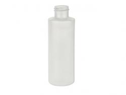 4 oz. Natural Cylinder Round 20-410 HDPE Semi-Opaque Slightly Sqeezable Plastic Bottle