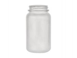 10 oz. Natural (300 CC) 53-400 HDPE Round Packer Semi-Opaque Plastic Bottle w/ Non Dispensing Cap