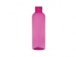 2 oz. Pink 20-410 Semi-Translucent PET (BPA Free) Plastic Round Bullet Bottle (Silgan)