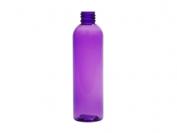 4 oz. Purple 20-410 PET (BPA Free) Plastic Bullet Round Bottle