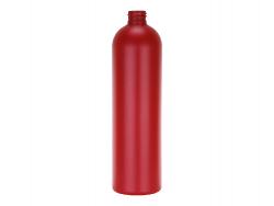 16 oz. Red Pearl Bullet Round 24-410 HDPE Opaque Plastic Squeezable Bottle (Surplus)