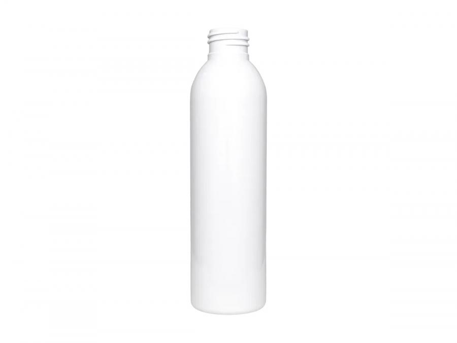 6 oz. White 24-410 PET Shiny Plastic Round Bullet Bottle