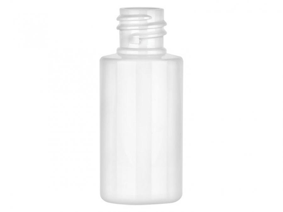 1 oz. White 18-415 White Cylinder Round PET Plastic Bottle