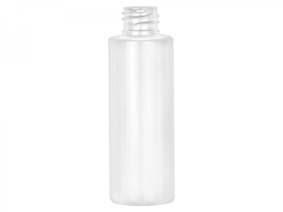 2 oz. White 20-410 PET BPA Free Shiny Opaque Plastic Cylinder Round Bottle (Poly-Tainer)