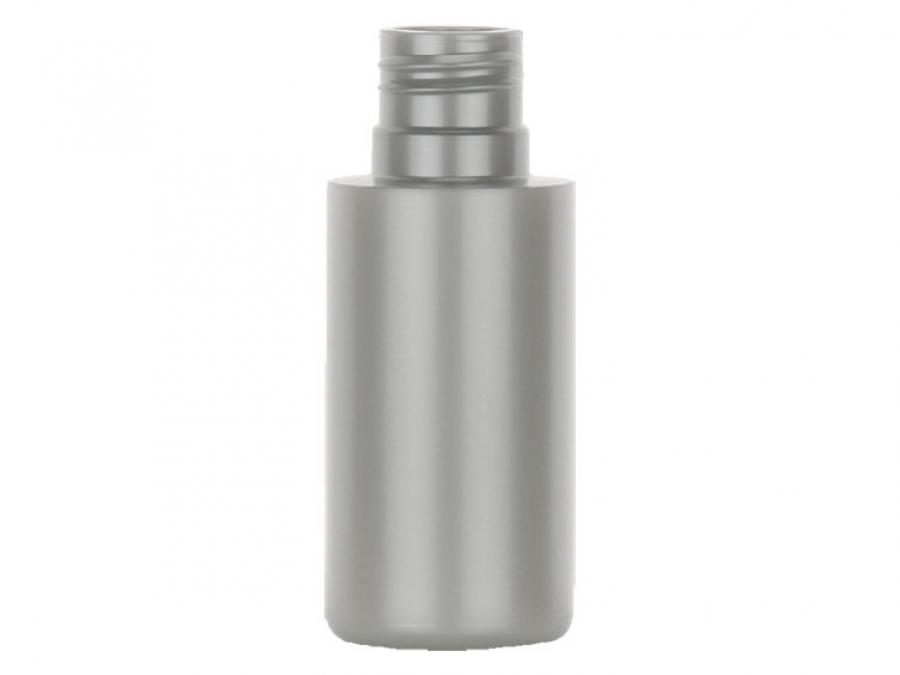 .40 oz. (2/5 oz) (12 ML) Silver 15-415 Cylinder Round Opaque Other Plastic Non Squeezable Bottle