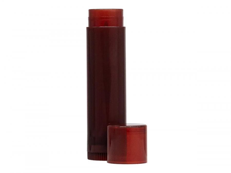 .16 oz Amber Dark Cylinder Round Other Plastic 5 ML Propel-Repel Lip Balm Tube-Amber Friction Fit Cap