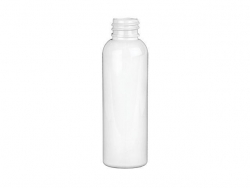 2 oz. White 20-410 Round Bullet PET Opaque Plastic Bottle-FM Sprayer