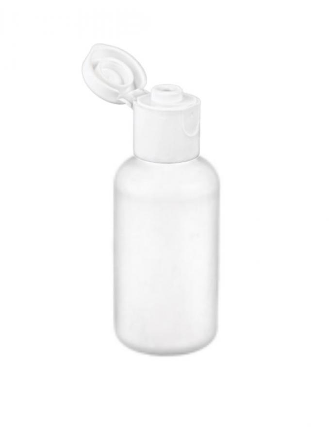 .5 oz. (1/2 oz) White 15-415 Boston Round LDPE Plastic Bottle-White Dispensing Cap