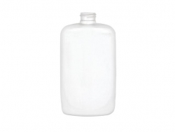 6.67 oz. White Opaque MDPE Oval (200 ml) 24-410 Plastic Bottle