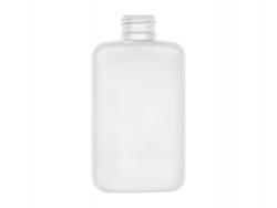 4 oz. White HDPE 24-410 Drug Oval Plastic Bottle w/ White-Red Turret Cap-.125 in. Orif