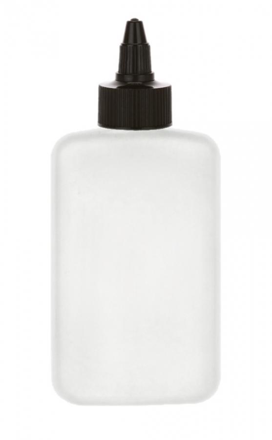 4 oz. White HDPE 24-410 Drug Oval Plastic Bottle-Twist Cap