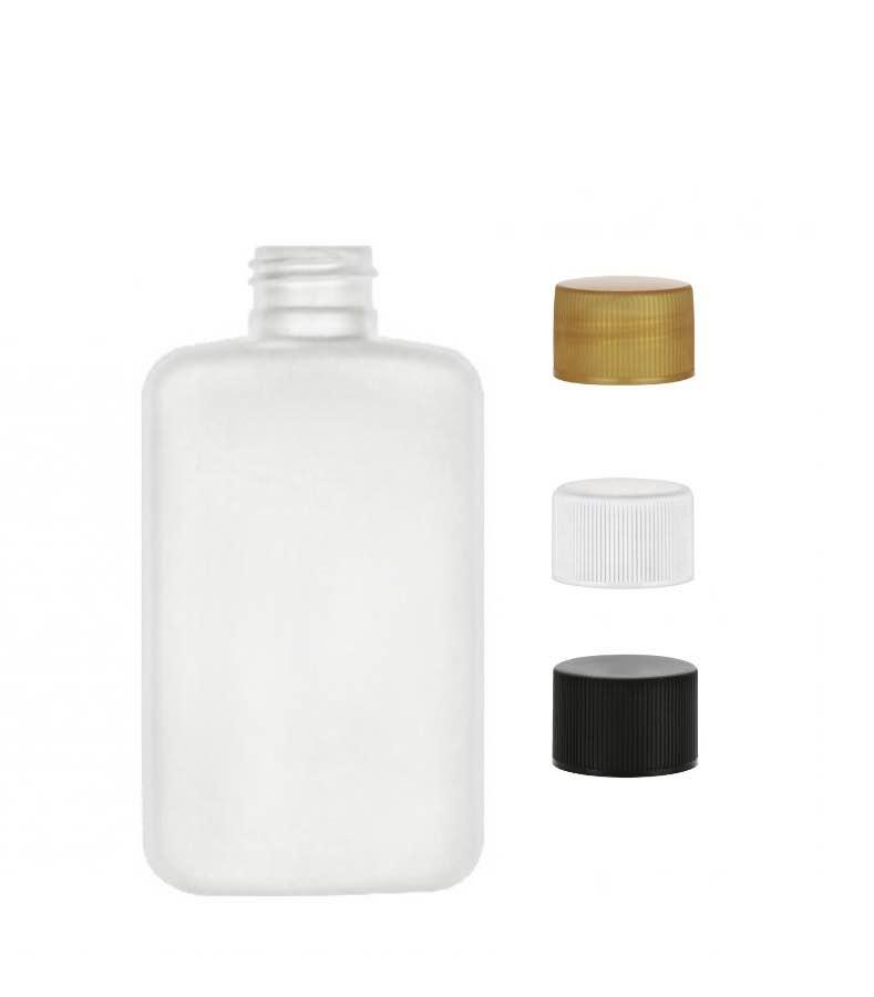 4 oz. White HDPE 24-410 Drug Oval Plastic Bottle-CT Cap