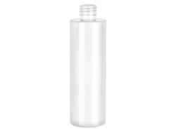 6 oz. White 24-410 PET Cylinder Round Opaque Plastic Bottle-Gloss Finish