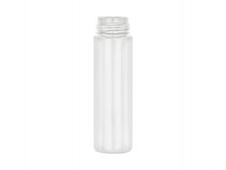 7 oz. (210 ml) White 43 MM Cylinder Round PET (BPA Free) Opaque Gloss Finish Plastic Bottle