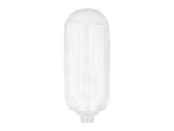 6 oz. White Tottle HDPE 22-400 Opaque Plastic Bottle