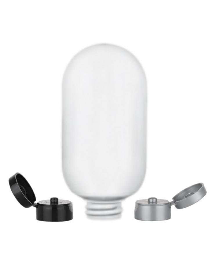 2 oz. White Tottle Bottle With Cap (Malibu Style)