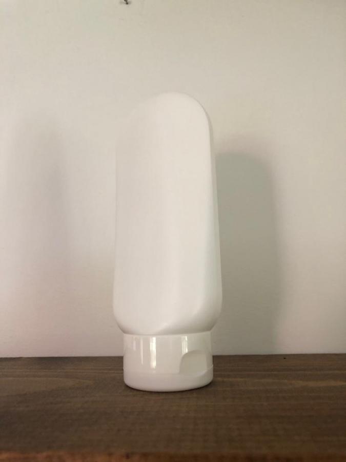 2 oz. White Tottle HDPE 22-400 Plastic Bottle-Flip Top Dispensing Cap (Stock)