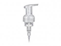 40 mm Natural Plastic Foamer LF Counter Top Pump w/ Lock-Up Head, .7 ml Output & 4 5/16" dip tube