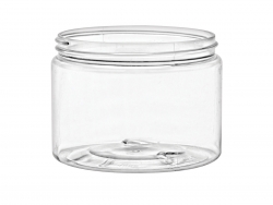 12 oz. Clear PET 89-400 Plastic (BPA Free) Single Wall Jar